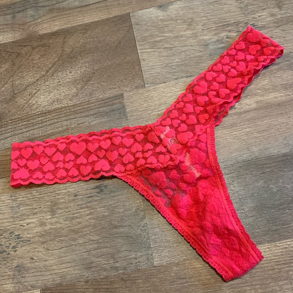 VS Vintage The Lacie Lace Heart Thong Panty